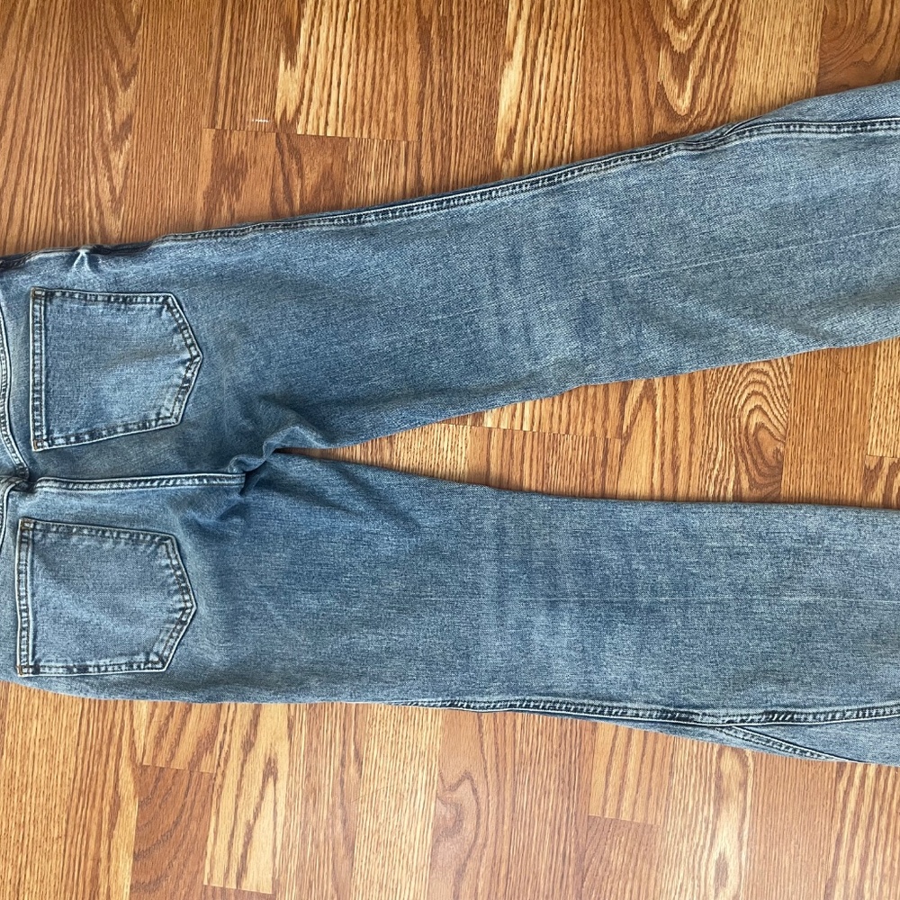Free People Cropped Jeans High Waist 28R - Picture 2 of 4